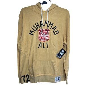 Roots of Fight Muhammad Ali Deer Lake 1972 Hoodie Heather Yellow 2XL New